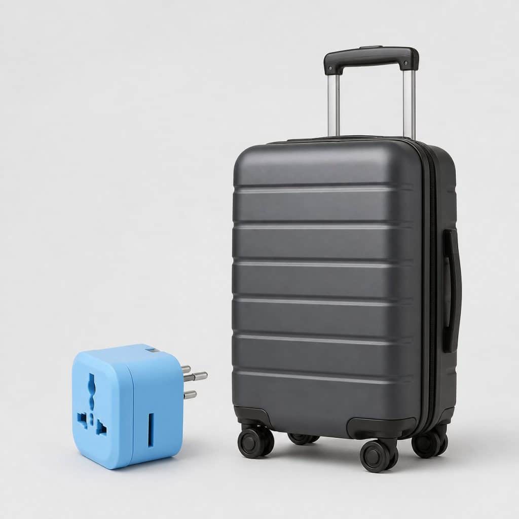 Adaptateur de prise compact format avion — vue produit