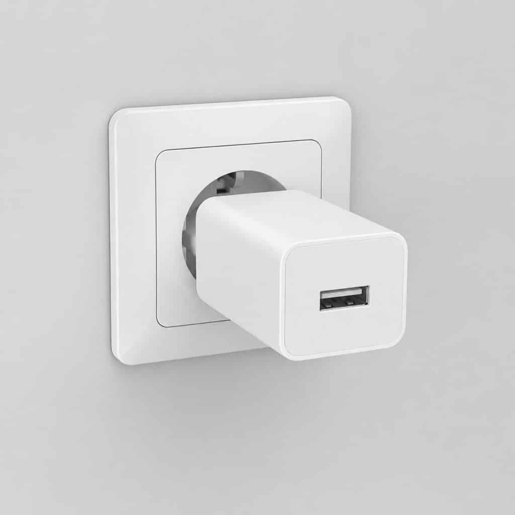 Adaptateur de prise universel avec port USB — vue produit