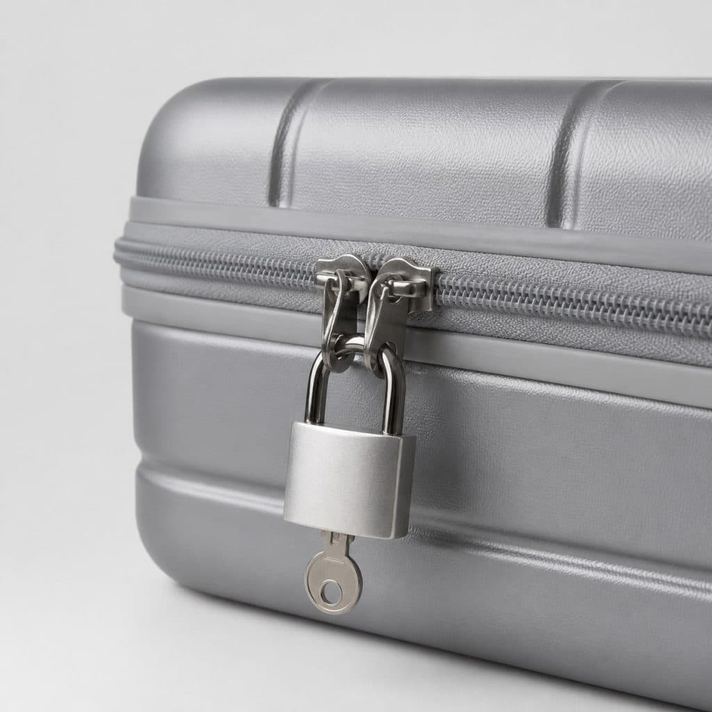 Cadenas TSA a cle compact — vue produit