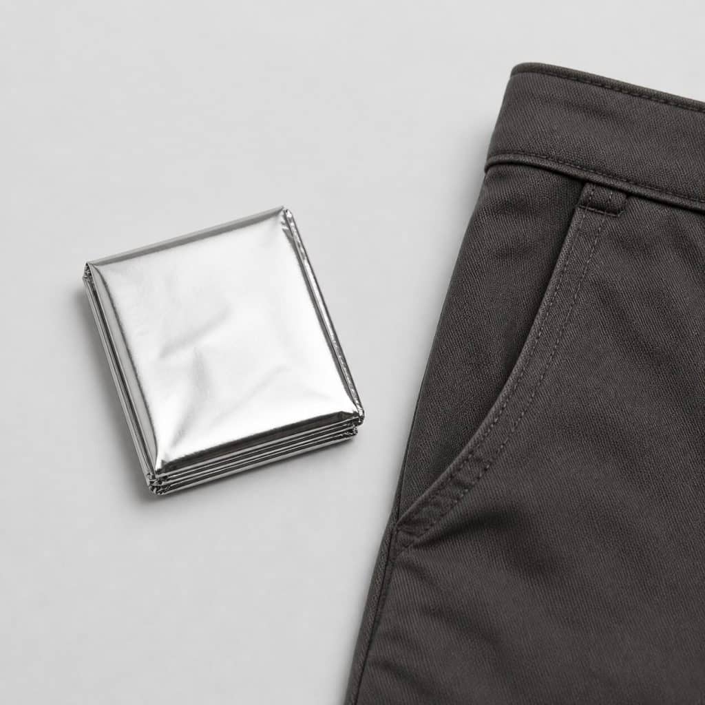 Couverture de survie format poche urgence — vue produit