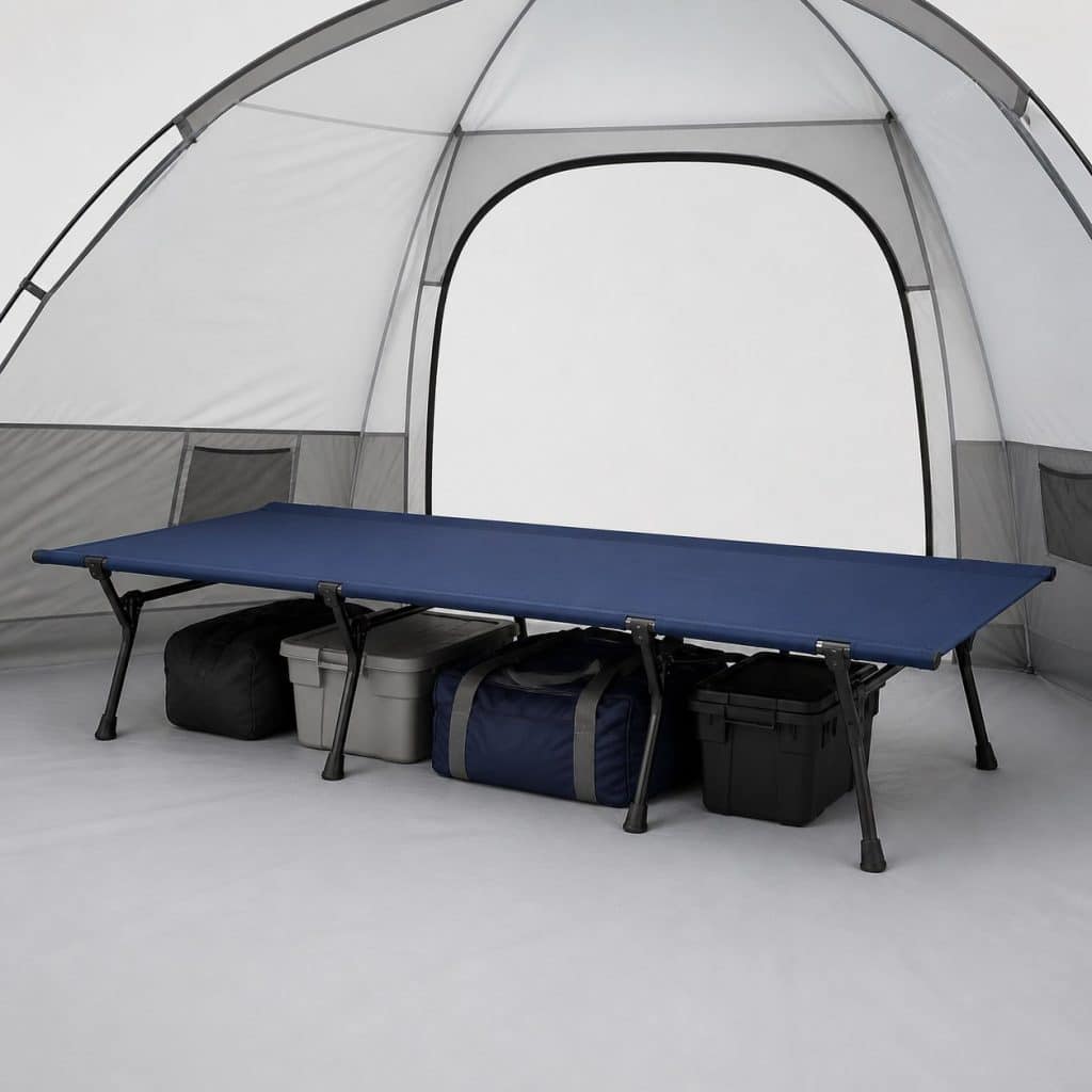 Lit de camp sureleve confort — vue produit