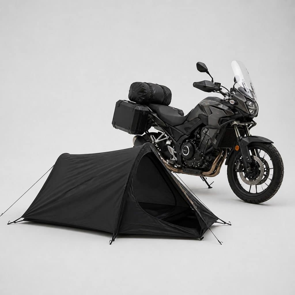 Tente de camping compacte bivouac moto — vue produit
