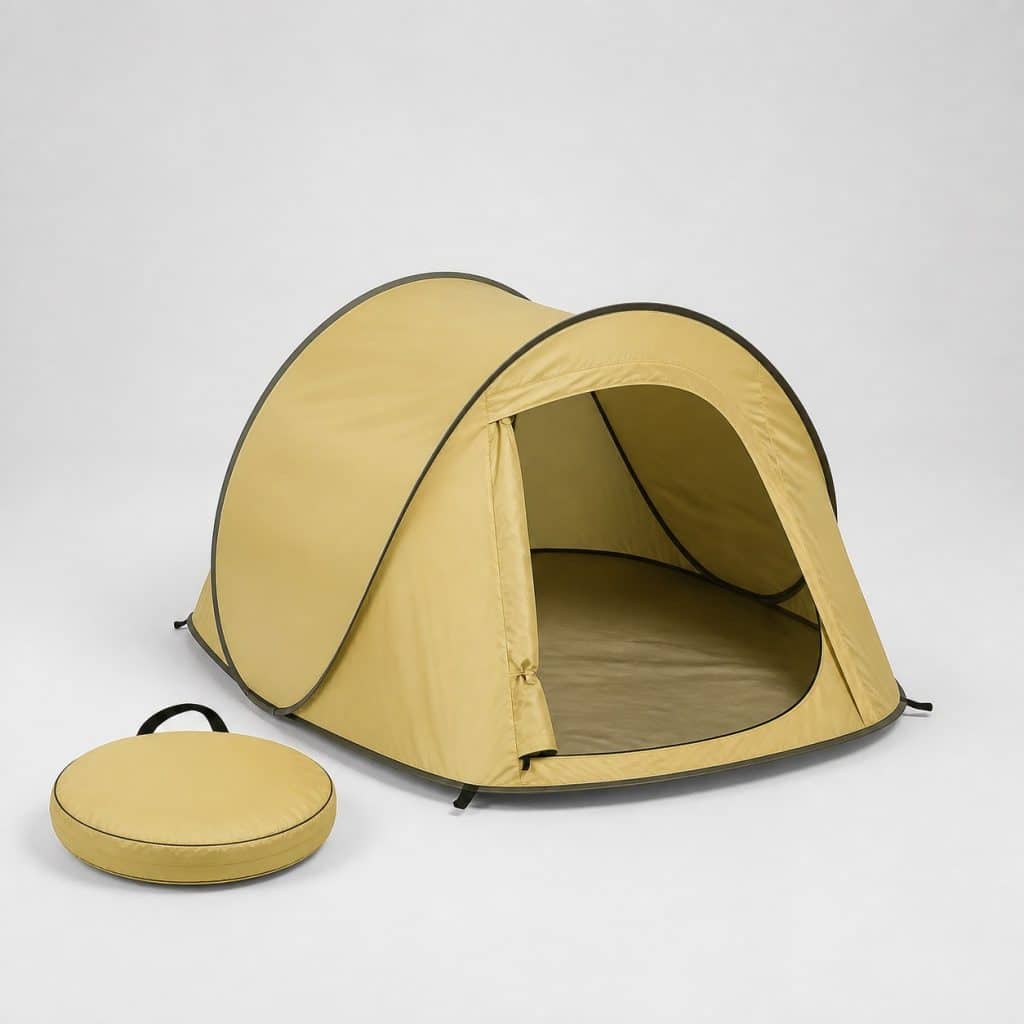 Tente pop-up compacte avec sac de transport — vue produit